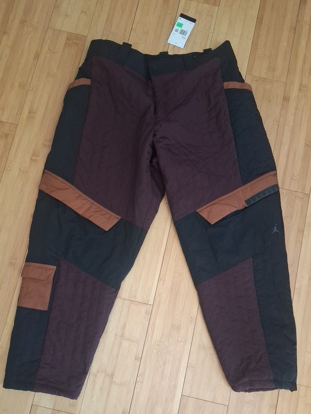 Jordan Women’s Black & Brown & Maroon Panel Cargo Pants